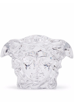 Versace Medusa Grande crystal vase - White