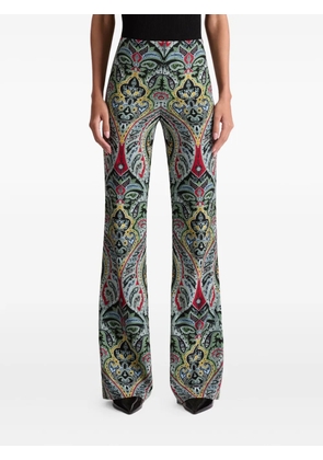 alice + olivia Teeny paisley trousers - Green