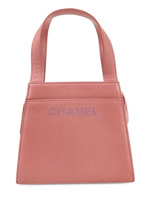 CHANEL Pre-Owned 1998 logo-embroidered tote bag - Pink