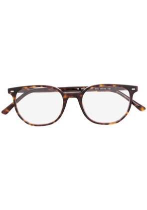 Ray-Ban tortoiseshell rectangle-frame glasses - Brown