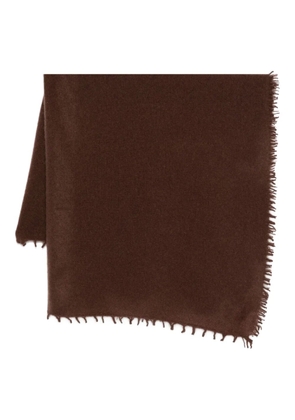 Liska frayed-edges cashmere scarf - Brown