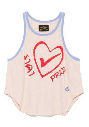 Vivienne Westwood Pre-Owned 2018 heart-print tank top - Neutrals