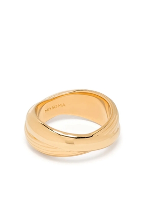 Missoma Lucy Williams Chunky Entwine ridge ring - Gold