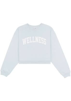 Sporty & Rich Wellness Ivy cropped sweatshirt - Blue