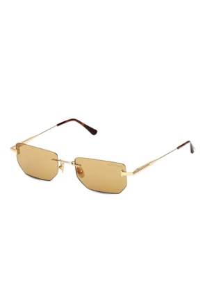 TOM FORD Eyewear geometric-frame sunglasses - Gold
