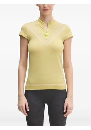 adidas by Stella McCartney Truenature Golf short-sleeve zip-neck top - Yellow