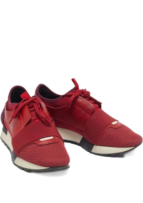 Balenciaga Pre-Owned 2024 Race Runner leather mesh sneakers - Red