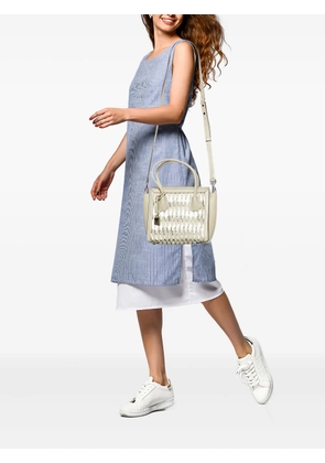 Michael Kors Vintage pre-owned woven leather tote bag - Neutrals