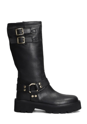 Gisel Moire Samuel boots - Black