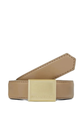 Karl Lagerfeld rectangular-buckle leather belt - Brown