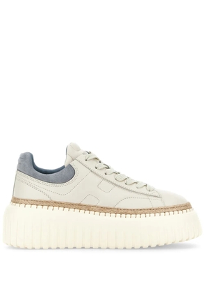 Hogan H-Stripes leather sneakers - Neutrals
