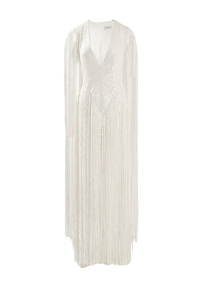 Ana Radu sequin-embellished maxi dress - White