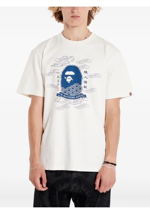 A BATHING APE® ape head Japan print T-shirt - White