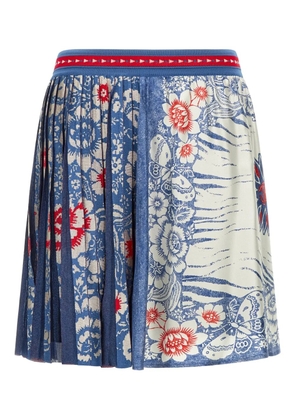 Roberto Cavalli Banda-print mini skirt - Blue
