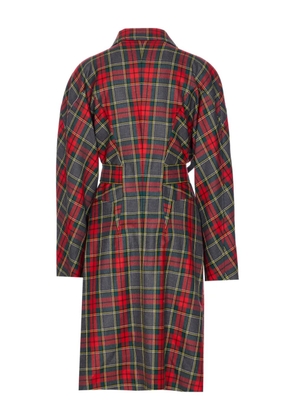 Vivienne Westwood tartan belted coat - Red