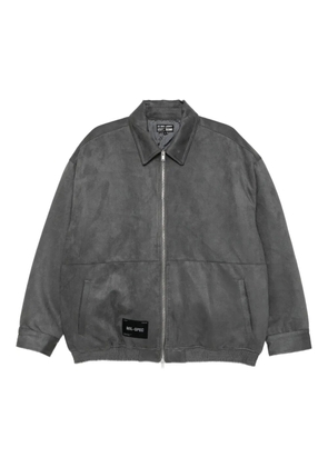 izzue logo-embroidered jacket - Grey