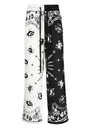 Haculla paisley-print straight-leg trousers - Black