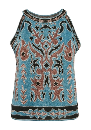 Missoni Pre-Owned lurex-knit top - Blue