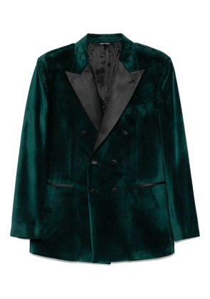 Reveres 1949 velvet double-breasted jacket - Green