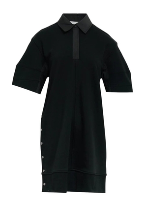 3.1 Phillip Lim Terry buttoned collar midi dress - Black