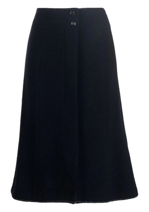 CHANEL Pre-Owned 1999 A-line knee-length skirt - Blue