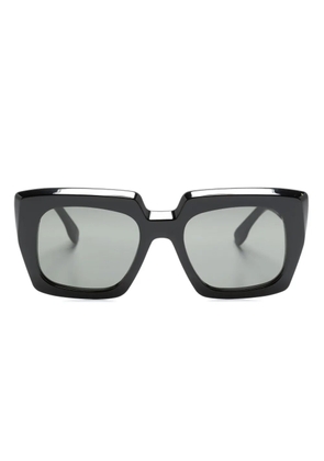 Retrosuperfuture logo-print square-frame sunglasses - Black