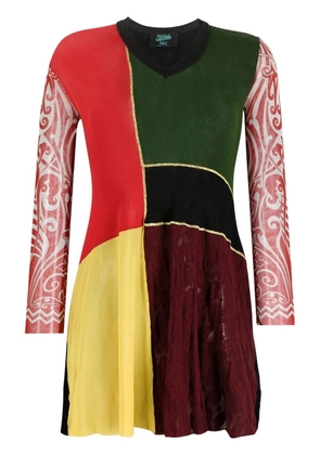 Jean Paul Gaultier Pre-Owned 1996 Cyberbaba panelled minidress - Red