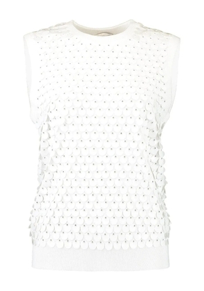 Michael Kors Collection sequin-embellished sleeveless top - White