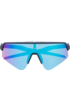 Oakley visor-lens sunglasses - Blue