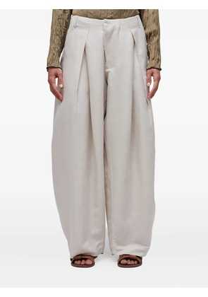 Osklen pleated trousers - Neutrals