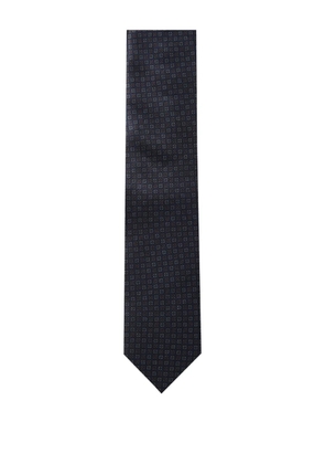 Corneliani geometric-pattern tie - Blue