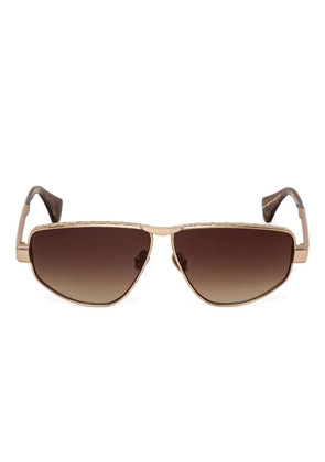Vivienne Westwood geometric-frame sunglasses - Gold