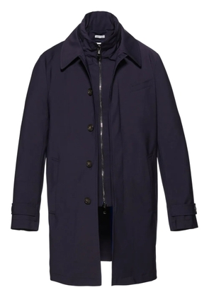 Norwegian Wool Tech rainproof trench coat - Blue