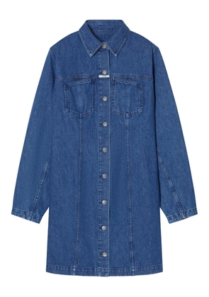 Closed cotton dress - Blue