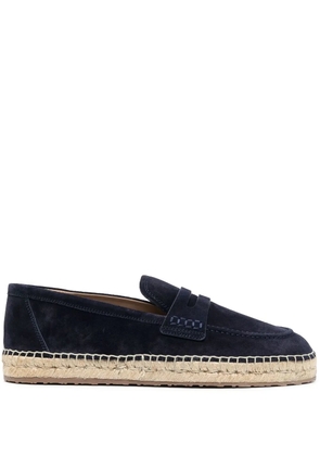 Gianvito Rossi suede / jute espadrilles - Blue