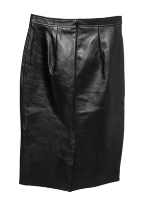 Burberry Pre-Owned 2023 cut-out leather skirt - Black