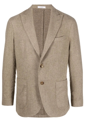 Boglioli single-breasted virgin-wool blazer - Neutrals