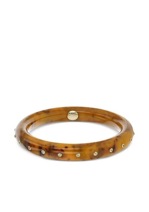 Mark Davis 18K yellow gold bakelite bracelet - Brown