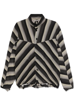 Homme Plissé Issey Miyake RB Stripes 2 jacket - Black