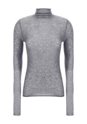 PINKO sequin-appliqué turtleneck sweater - Grey