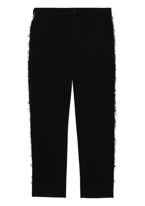 Black Comme Des Garçons mid-rise straight-leg trousers