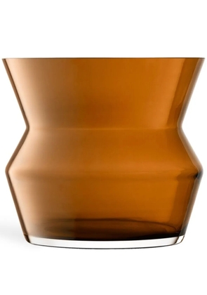 LSA International Sculpt glass vase (23cm x 26cm) - Brown