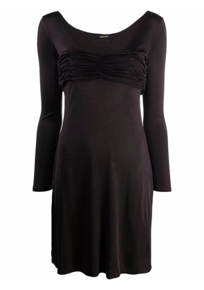 Versace Pre-Owned gathered detailing mini dress - Purple