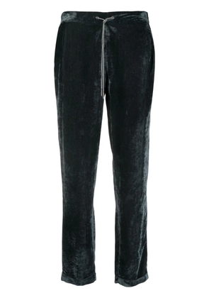 Fabiana Filippi drawstring-waist velvet trousers - Green