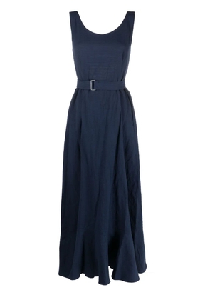 Kenzo open-back frilled midi dress - Blue