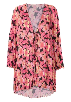 Amir Slama printed beach dress - Pink