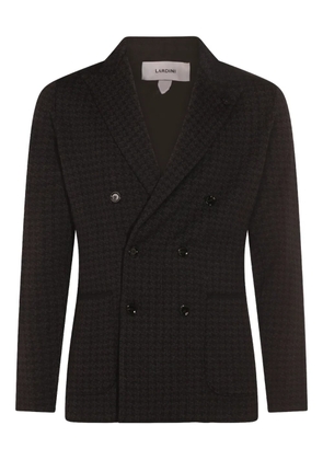 Lardini houndstooth-pattern double-breasted blazer - Brown
