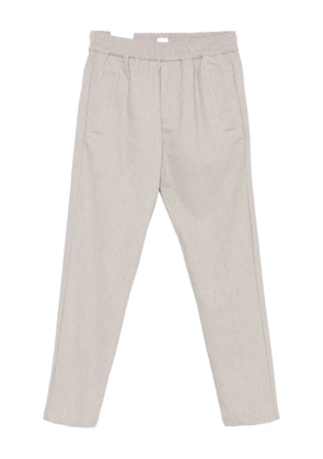 Eleventy elastic-waistband trousers - Neutrals