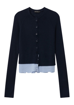 tout a coup crew-neck cardigan - Blue