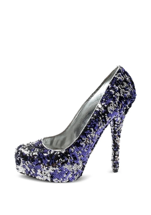Dolce & Gabbana Pre-Owned 150mm sequin-embellished heeled pumps - Grey